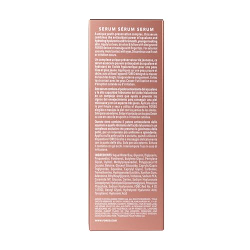 FOREO SERUM SERUM SERUM absorption close-up reveals quick hydration