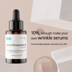 FOREST OF THE BORGES'S Acetyl Hexapeptide Amplifier serum texture close-up for easy layering.