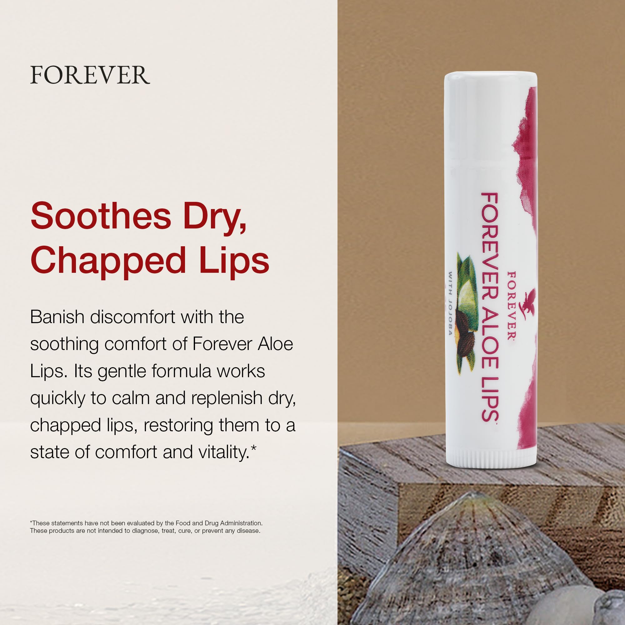 Forever Living Aloe Lips 12-pack display for easy, on-the-go lip care.