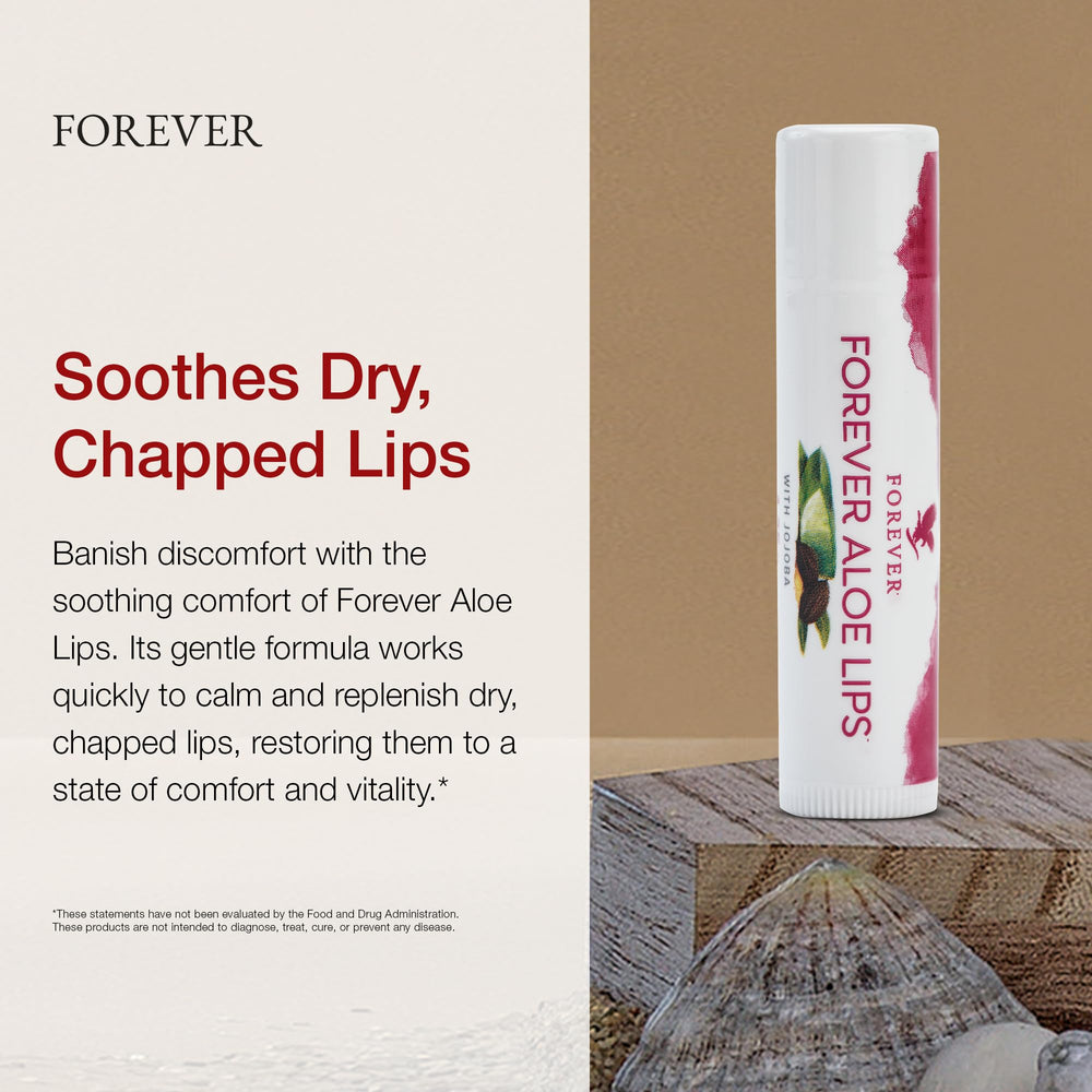 Forever Living Aloe Lips 12-pack display for easy, on-the-go lip care.