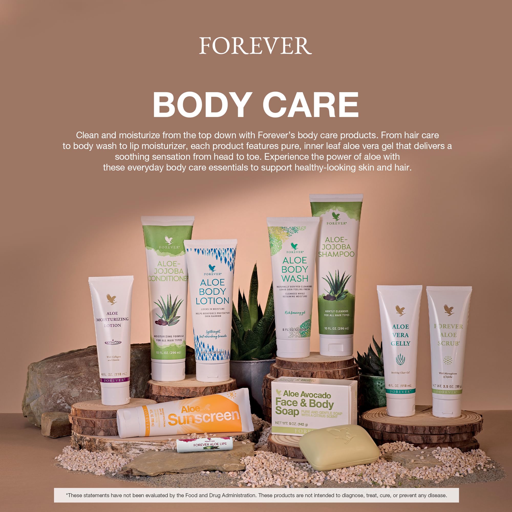 Forever Living Aloe Lips smooth lips finish after application.