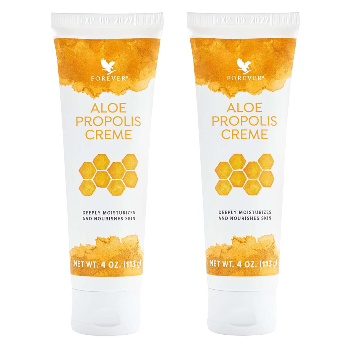 Forever Living Aloe Propolis Creme jar closeup showing rich hydration for dry skin.