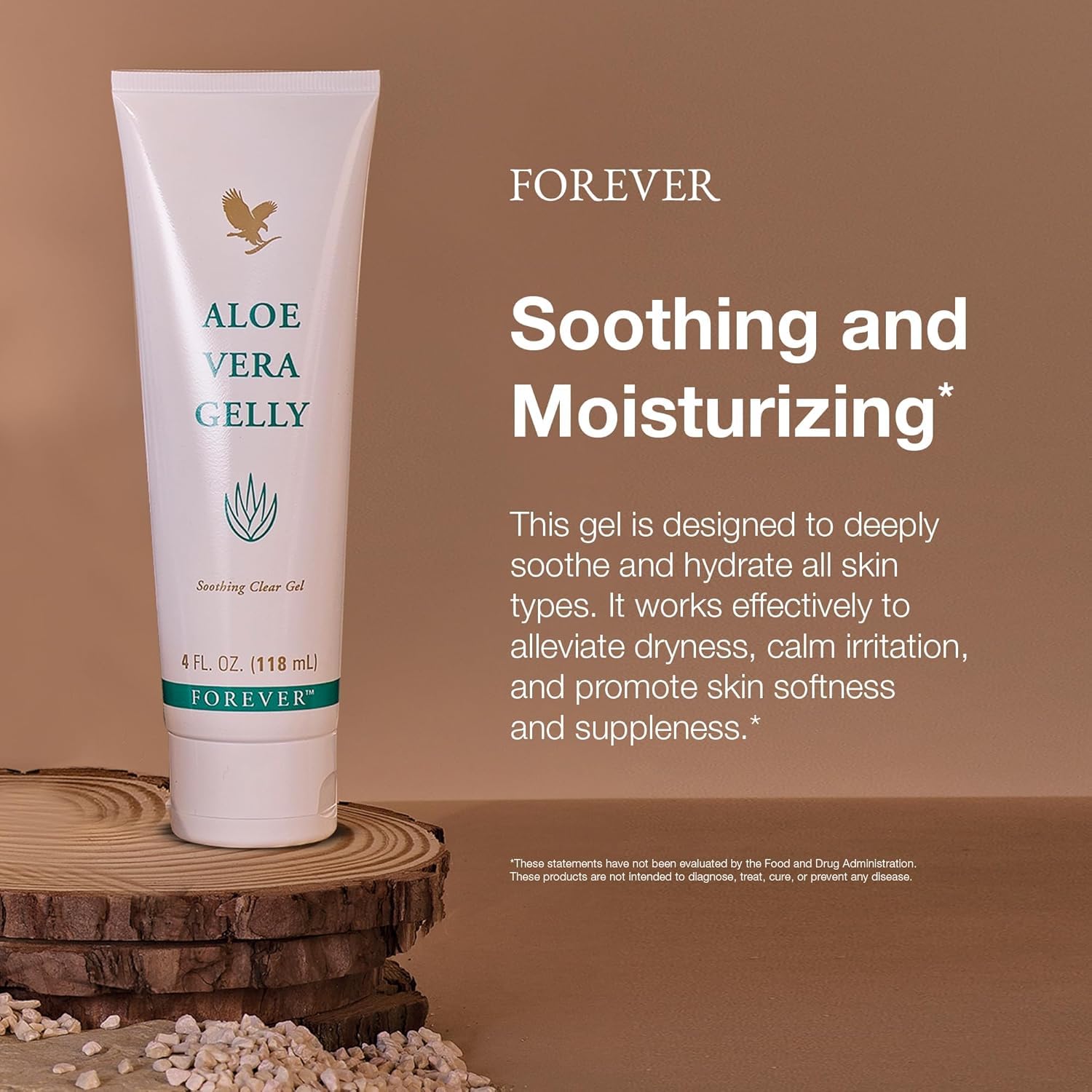 Forever Living Aloe Vera Gelly plant-derived ingredients including vitamin E for skin support