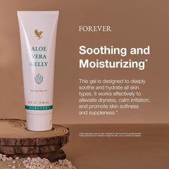 Forever Living Aloe Vera Gelly plant-derived ingredients including vitamin E for skin support