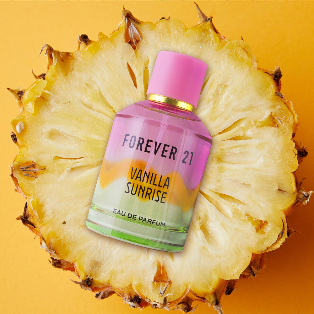 Forever 21 Vanilla Sunrise mid notes jasmine—soft floral lift for daytime elegance.