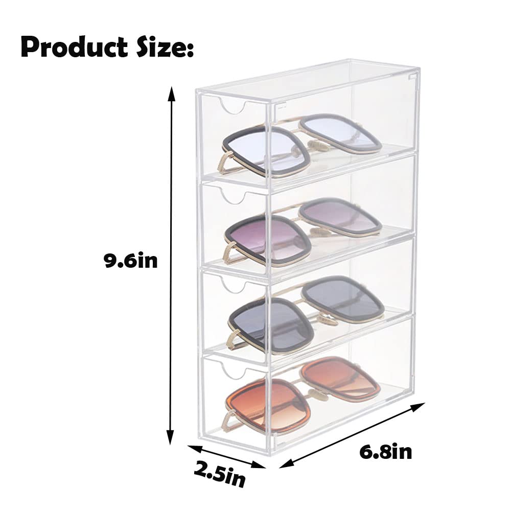 Forfuture-go Eyewear Organizer drawer open enables quick, effortless access.