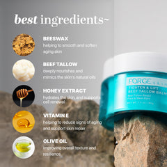 Forge Skin Tighten & Lift Balm application dispense demonstrating easy daily use.