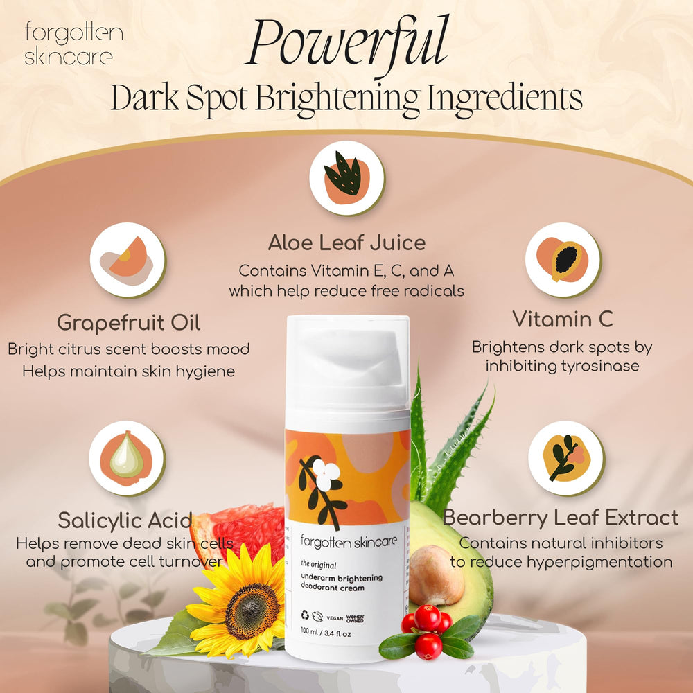 Forgotten Skincare applying underarm cream as part of daily routine