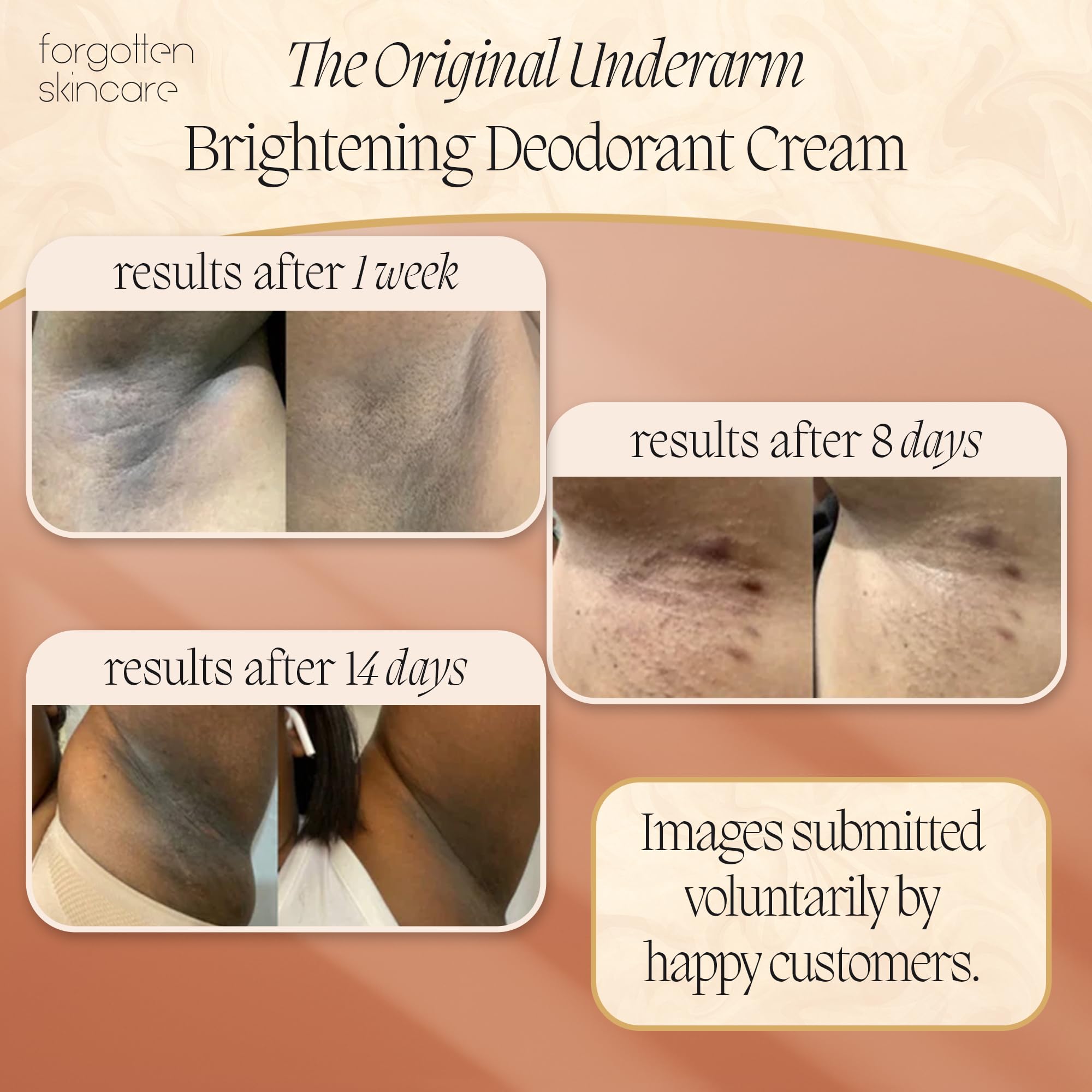Forgotten Skincare cream texture closeup showing creamy consistency