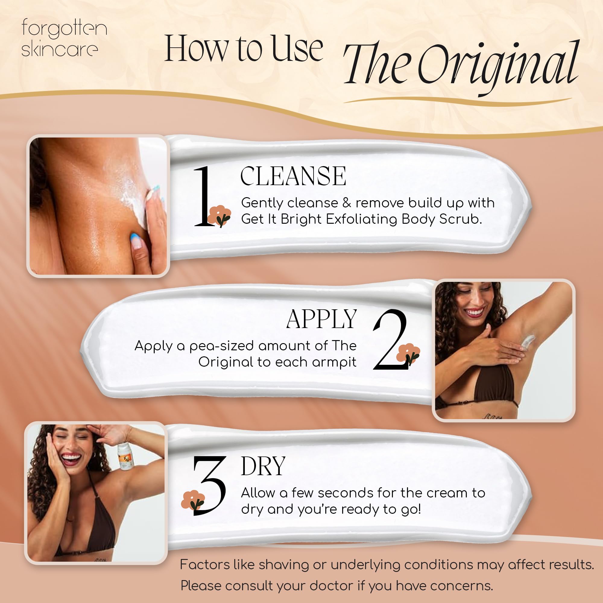 Forgotten Skincare Jojoba oil calms ingrown hairs and razor bumps illustration.