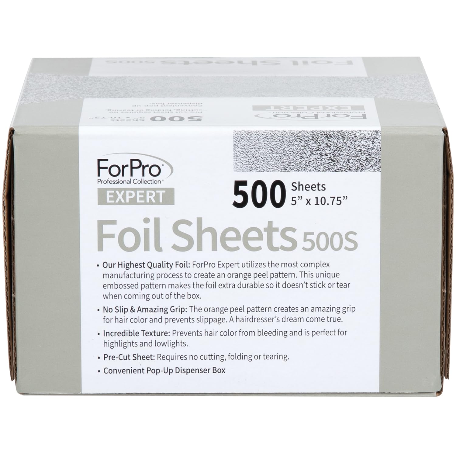 ForPro Expert 5x10.75 inch foil sheet offers consistent coverage for highlighting