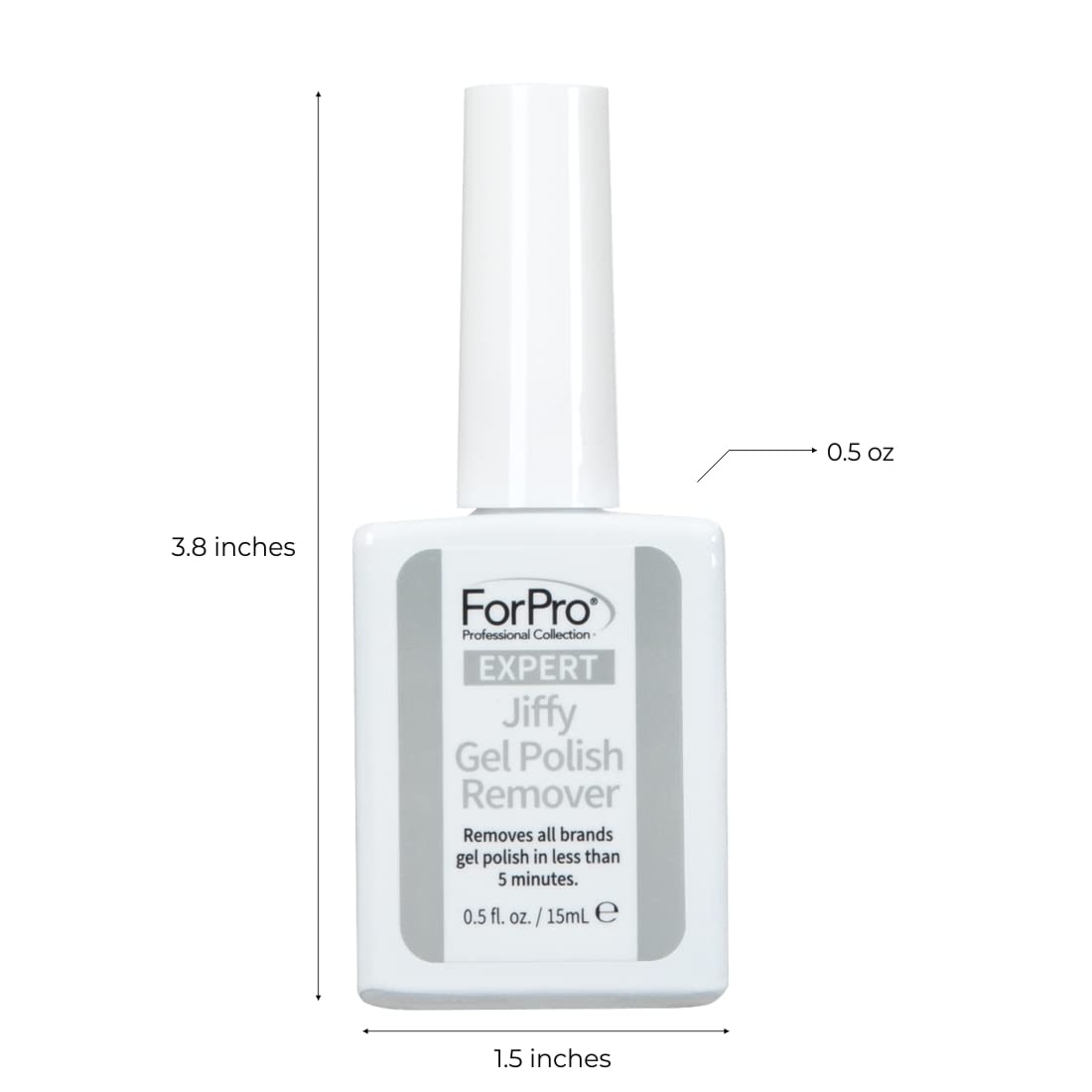 Applying ForPro Expert Jiffy Gel Polish Remover to nails for fast removal