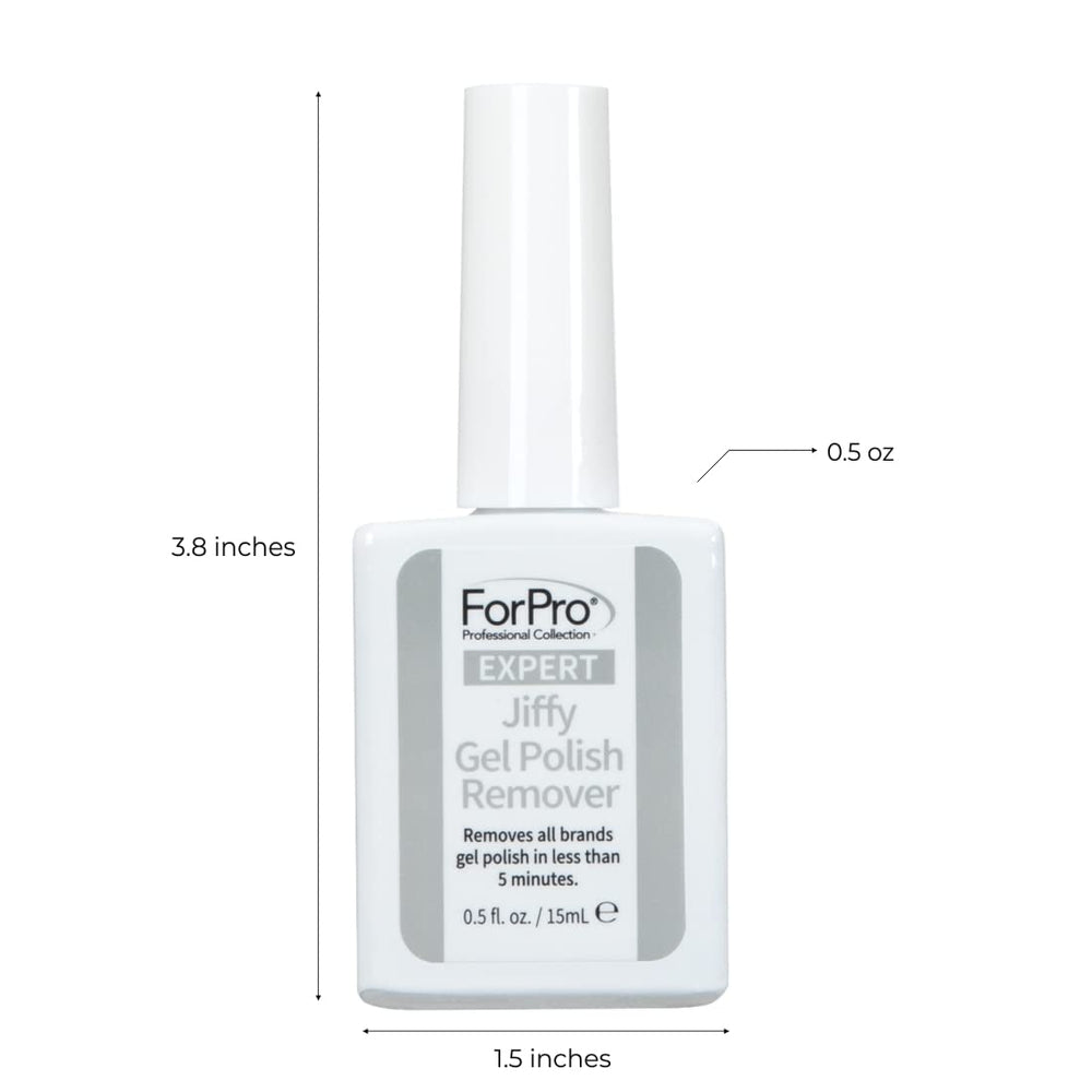 Applying ForPro Expert Jiffy Gel Polish Remover to nails for fast removal