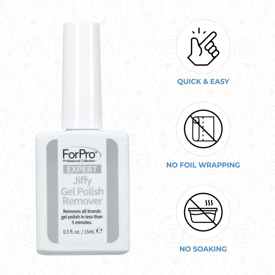 ForPro Stainless Steel Removal Tool used to wipe away excess product
