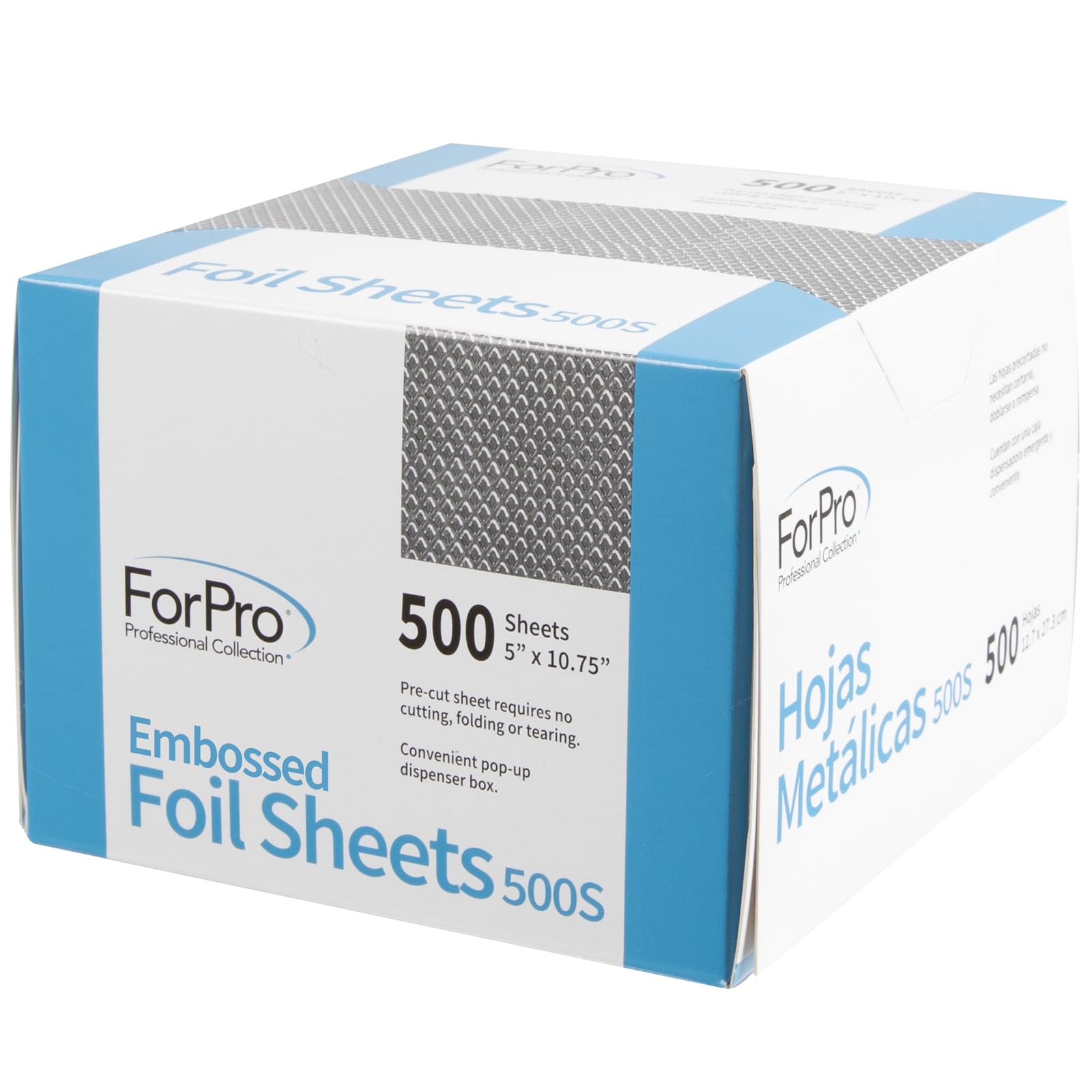 ForPro foil sheets used for hair color application with neat wrapping