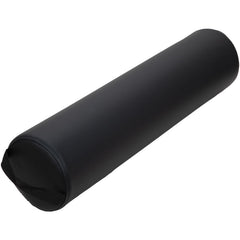 ForPro Full Round Bolster Pillow in black providing ergonomic back support.