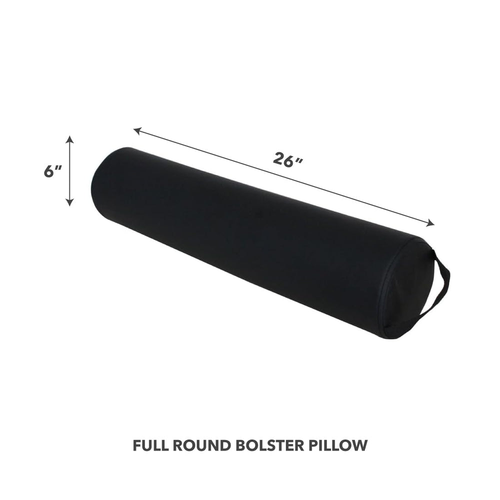 ForPro bolster under knees during massage for lower-back comfort.