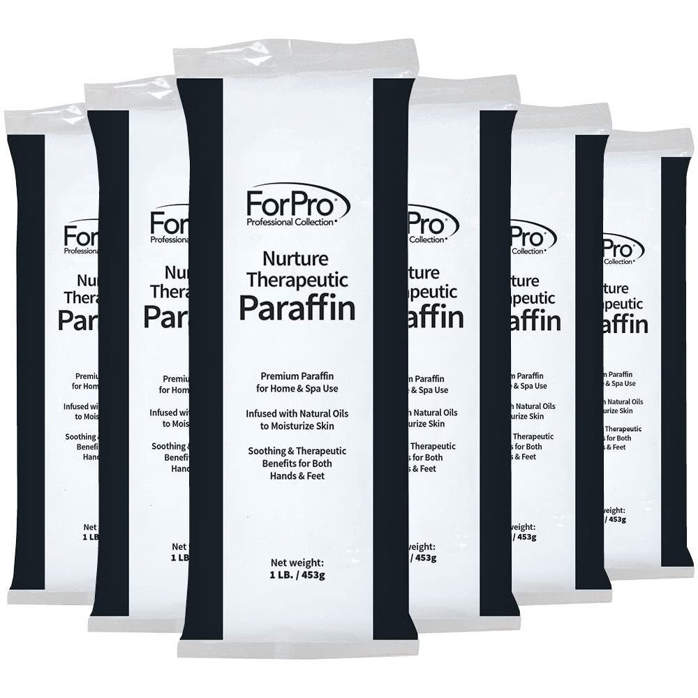 ForPro Nurture paraffin block 1lb wrapped for easy handling and moisturizing prep.