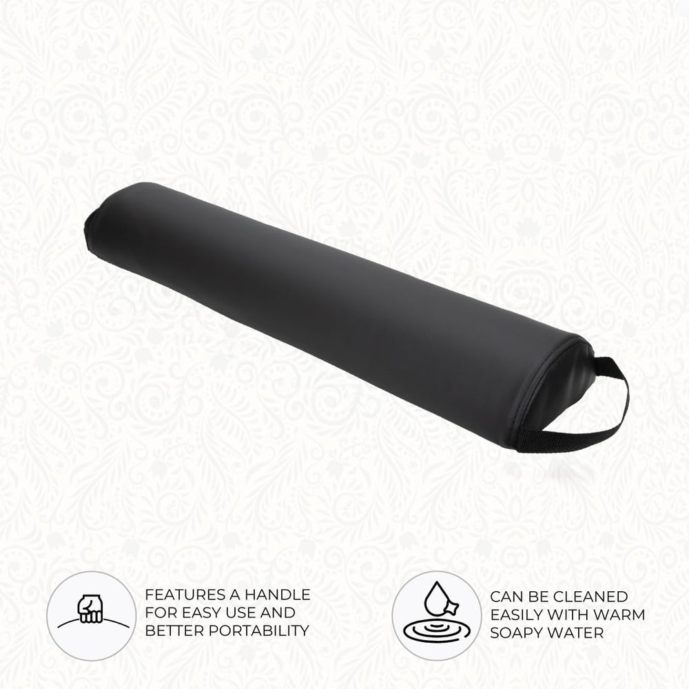 ForPro Premium Half-Round Bolster Pillow yoga-studio setup adds comfortable contouring