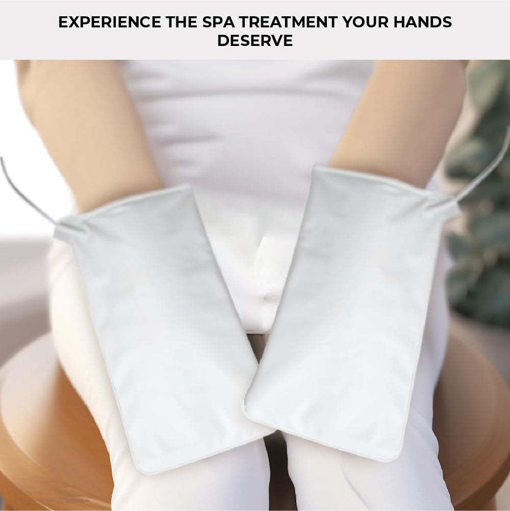 ForPro Premium Heated Mitts cord lengths demonstrate flexible setup for spa rooms