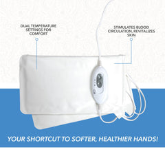 ForPro Premium Heated Mitts in spa use show quick warming before treatments