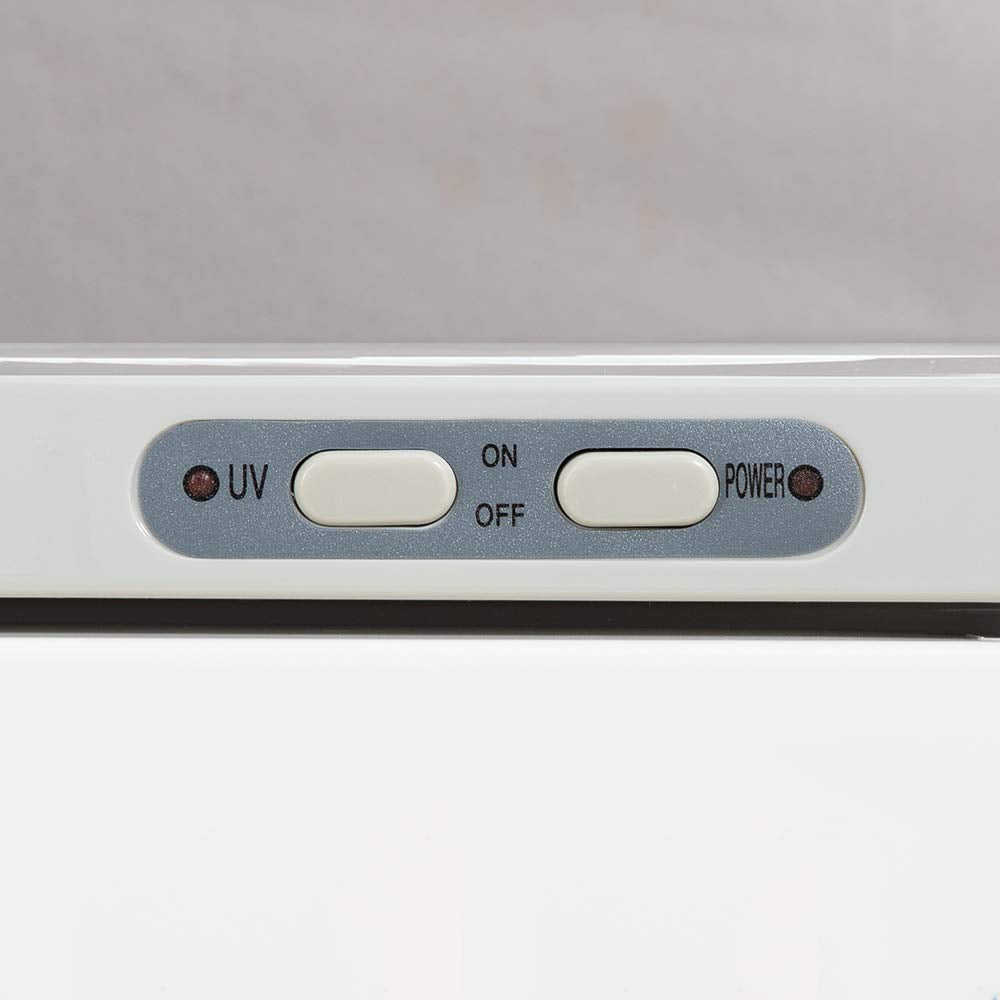 ForPro hot towel warmer on-off button emphasizes reliability.