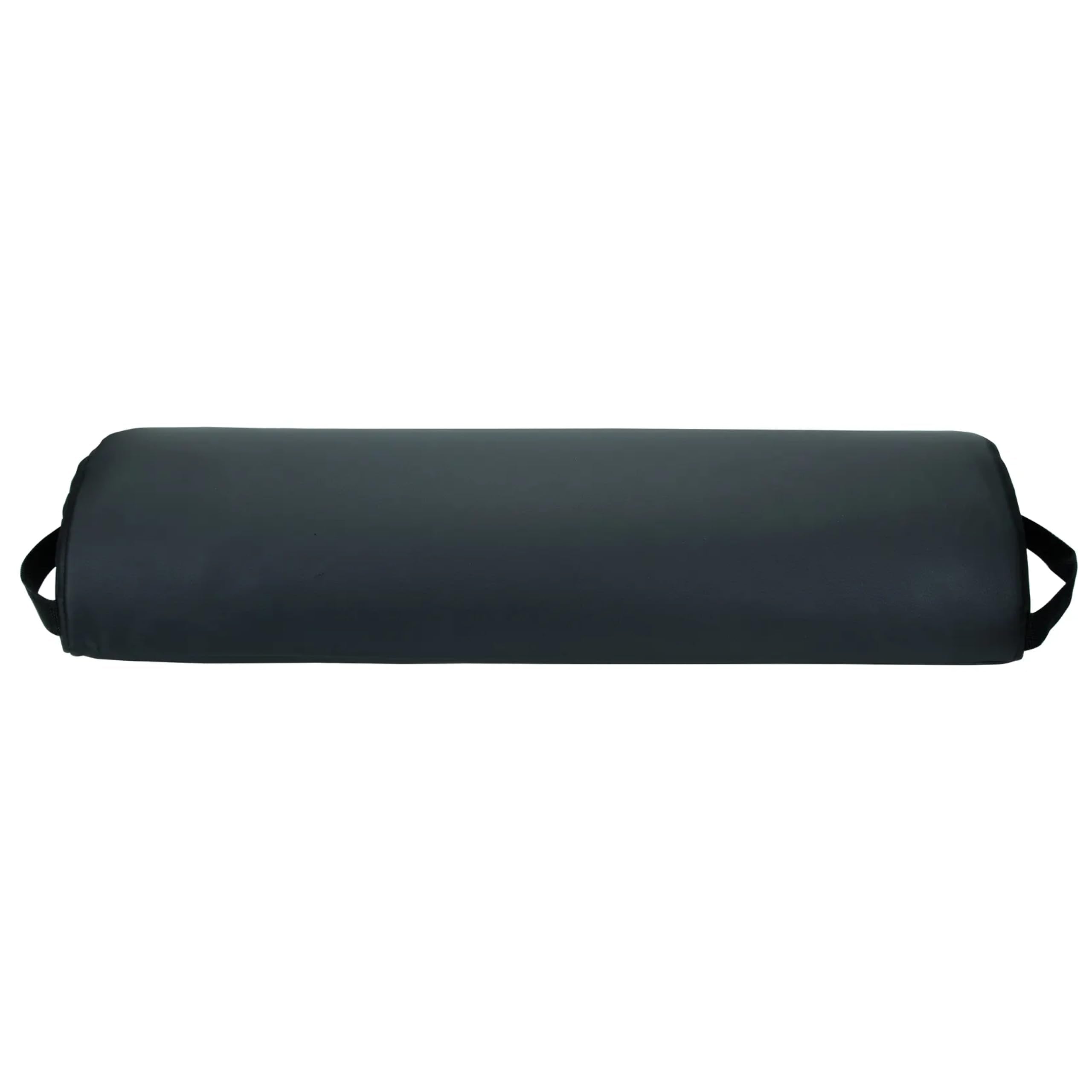 ForPro Premium Jumbo Half-Round Bolster Pillow under-knees use demonstrates leg support during massage.