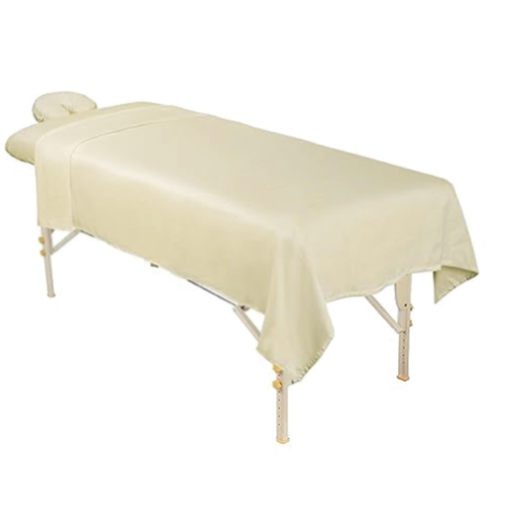 ForPro Premium Massage Sheet Set Natural laid out to show a 3-piece configuration.