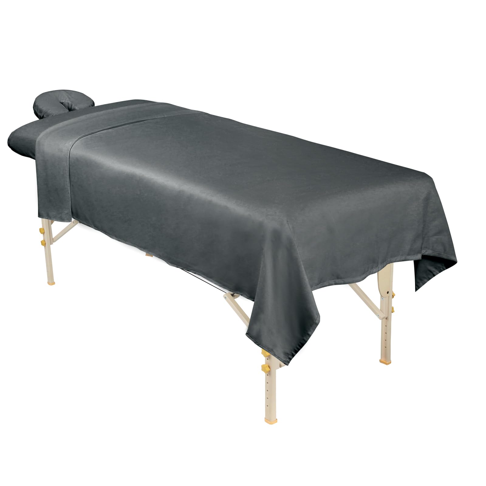 ForPro Professional Collection microfiber face rest cover in cool grey protects cushions