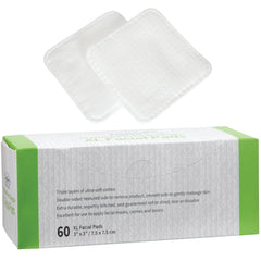 ForPro Premium Pure & Simple XL Facial Pads textured side for makeup removal and cleansing