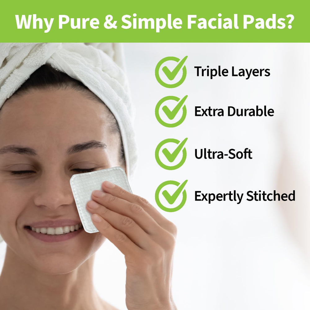 ForPro Premium Pure & Simple XL Facial Pads U.S. Cotton Trust Protocol certified for sustainable sourcing