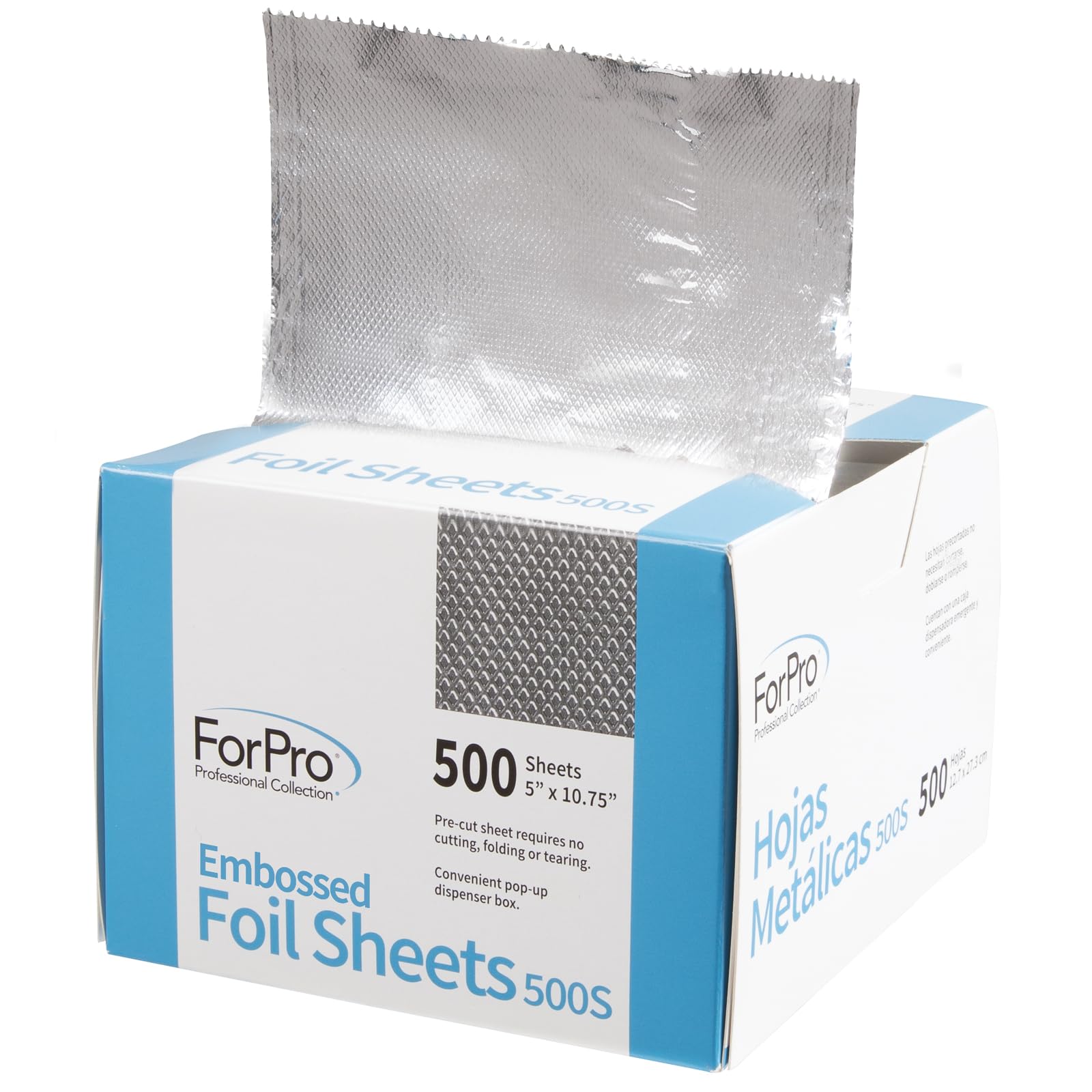 ForPro embossed foil sheets in pop-up dispenser simplify color application