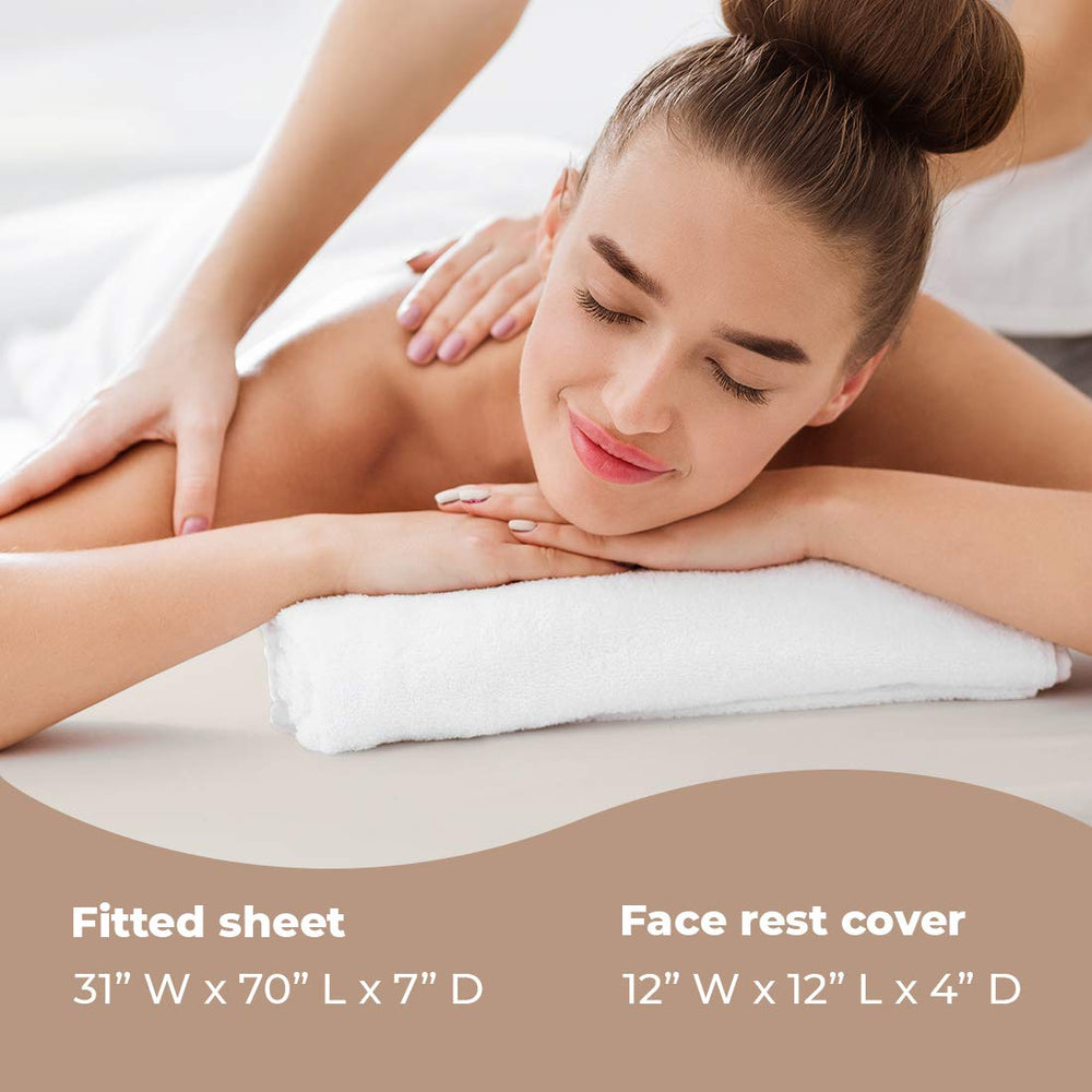 ForPro Professional Collection machine-washable sheet set cleans up quickly after sessions.