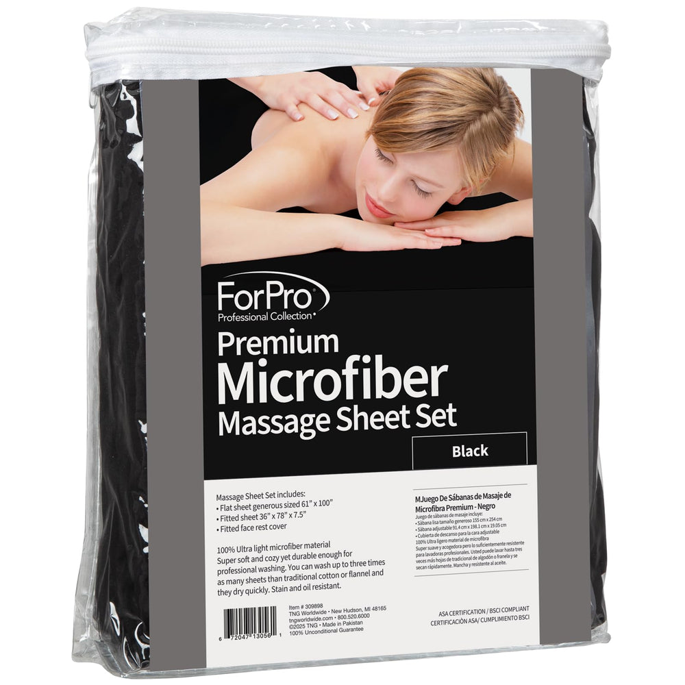 ForPro Professional Collection microfiber face rest cover keeps sessions clean