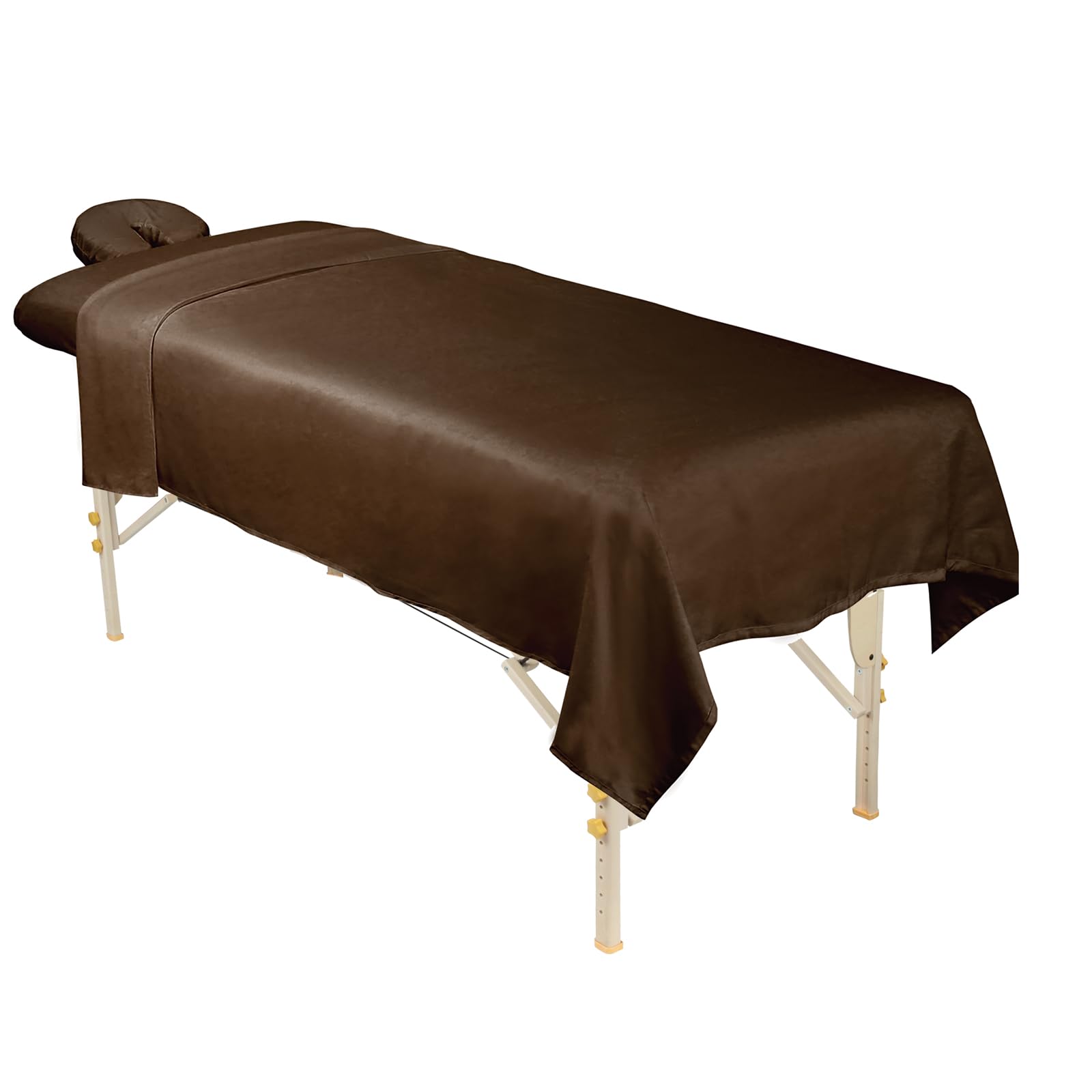 ForPro Professional Collection premium microfiber face rest cover in chocolate keeps rests tidy and comfy.
