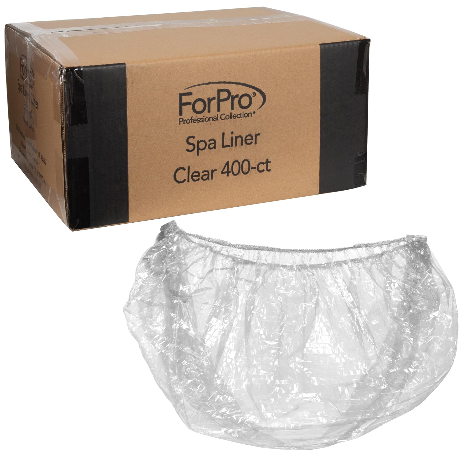 ForPro spa liners clear fit-all pedicure spas for hygienic sessions