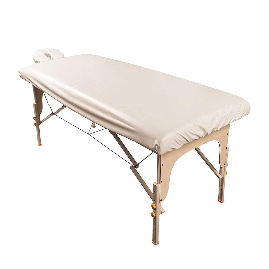 ForPro Professional Collection waterproof massage table cover protects surfaces during spa treatments.