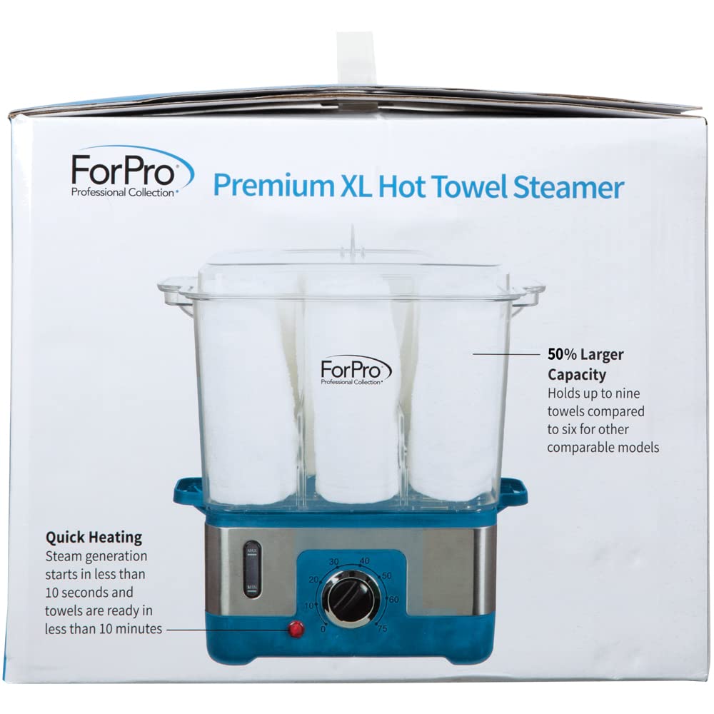 ForPro Professional Collection XL hot towel steamer control-panel accessible controls