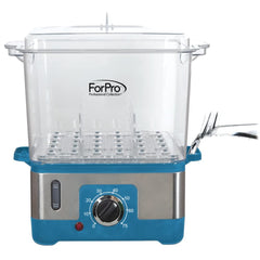 ForPro XL hot towel steamer side view highlighting streamlined capacity for busy salons