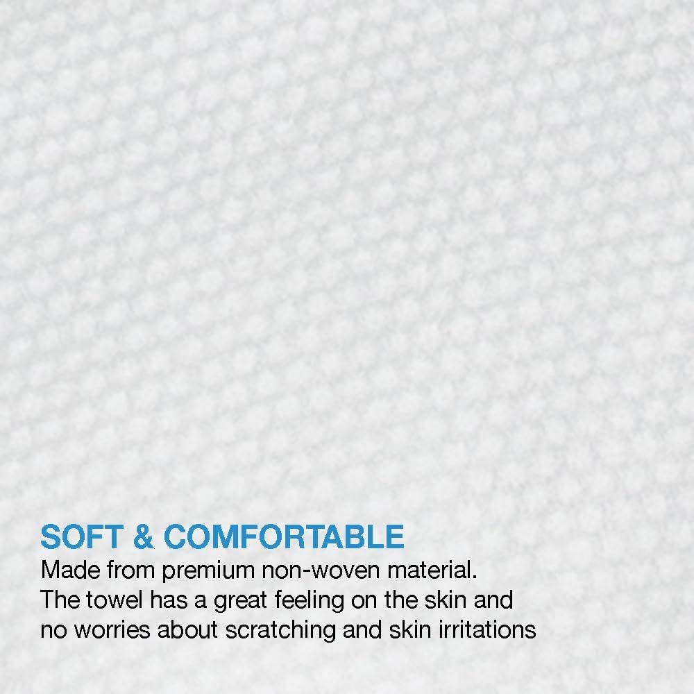 ForPro white disposable towel delivers gentle, skin-friendly feel during spa services.