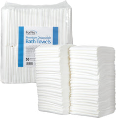 ForPro premium disposable bath towel with soft material ideal for spa skin comfort.