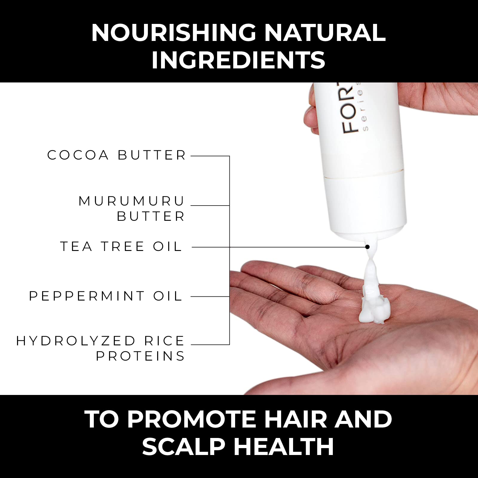Forte Series cocoa butter close-up highlighting deep hydration