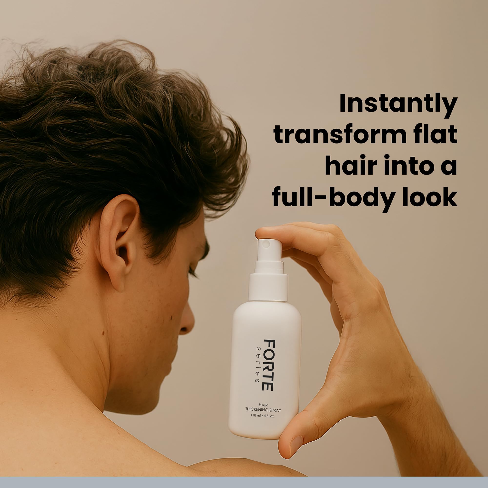 Forte Series for men routine shot highlights simple volume results.