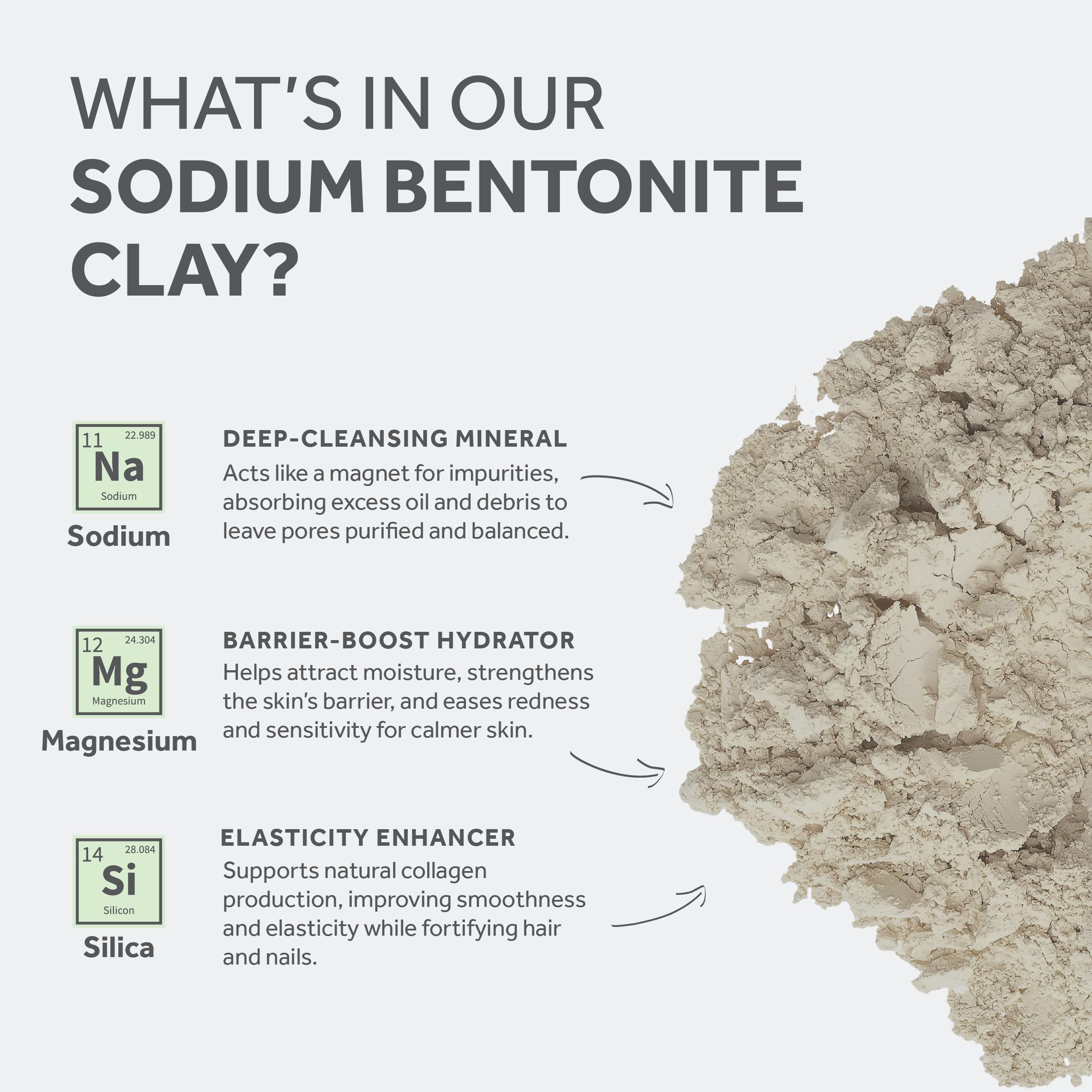 FOSSIL POWER Bentonite clay toothpaste mix for mineral-enhanced brushing