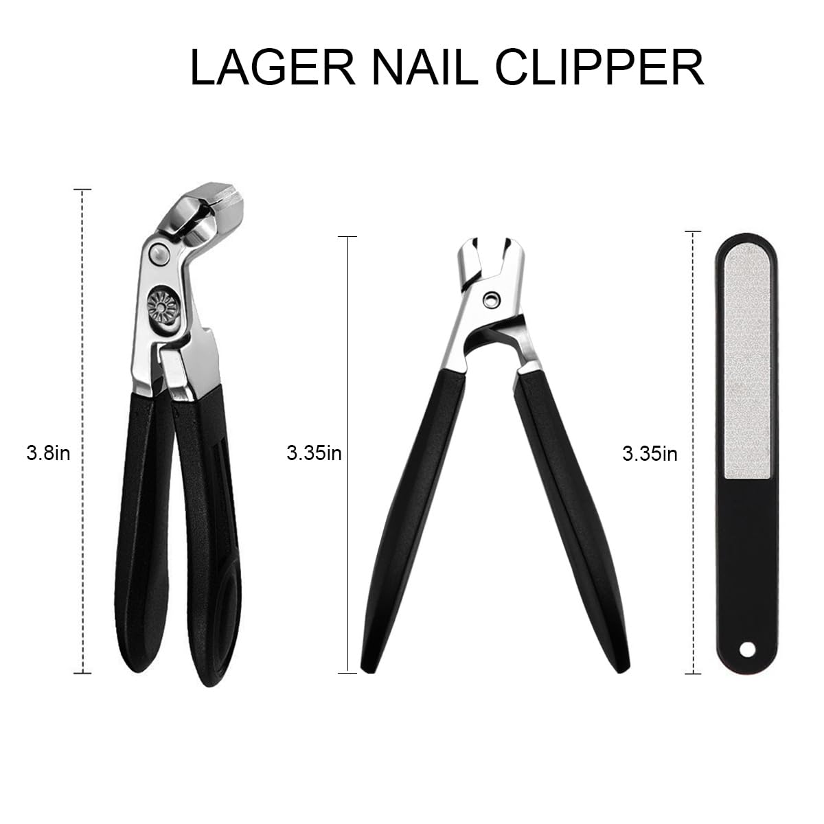 Fotiwesd toenail clippers angled head for precise thick-nail cuts