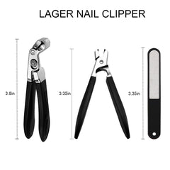 Fotiwesd toenail clippers angled head for precise thick-nail cuts