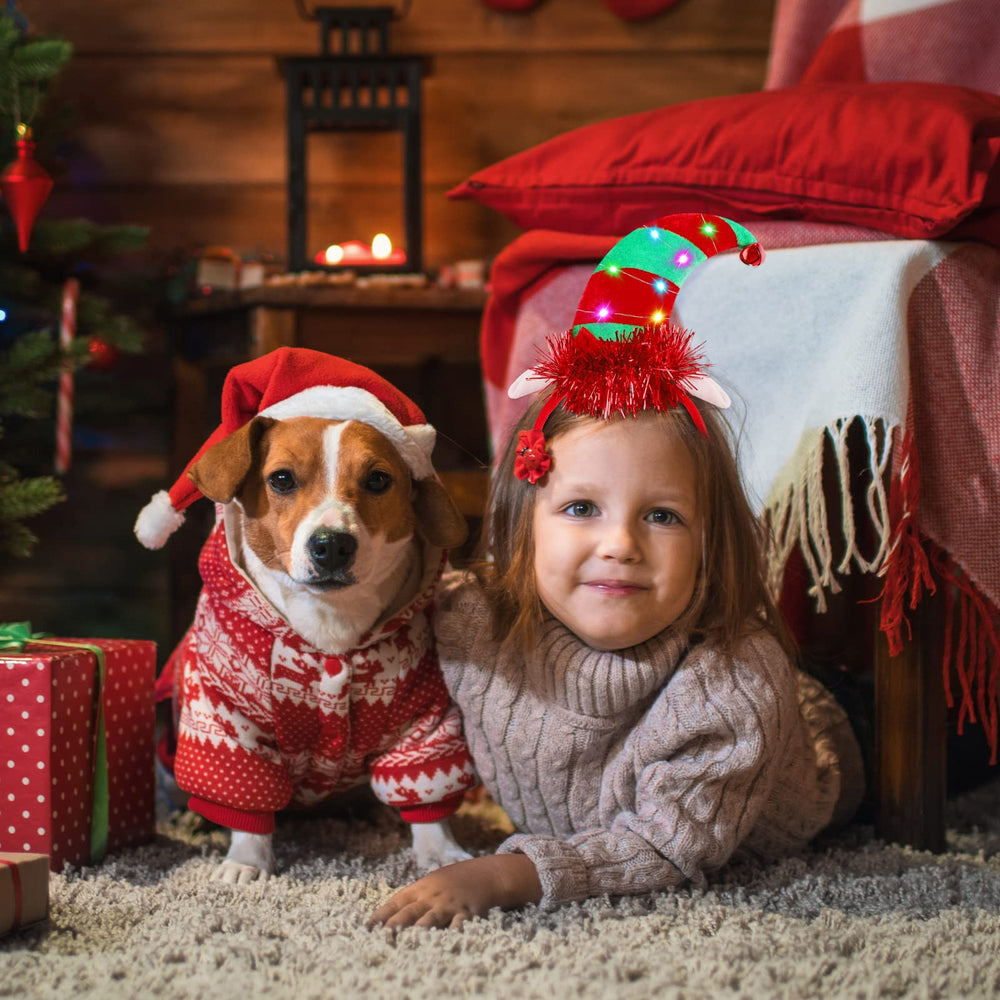 Fovths Santa/elves-themed headband set for photo props and memorable moments.