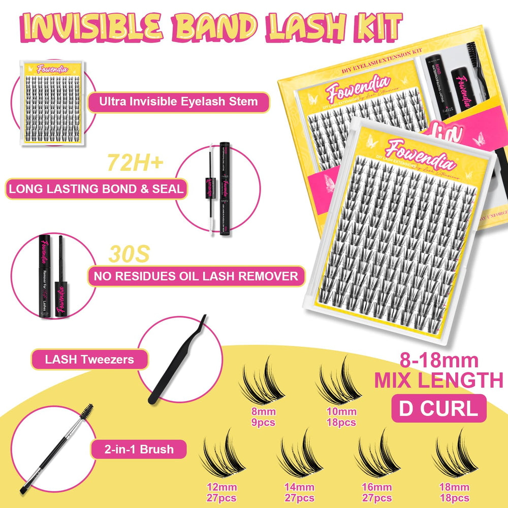 Fowendia Born Soft lashes fiber close-up highlights lightweight comfort.