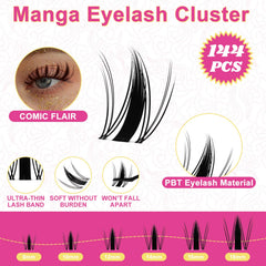 Fowendia Lash Clusters Kit Wanna Be application-tools demonstrates easy DIY lash application.