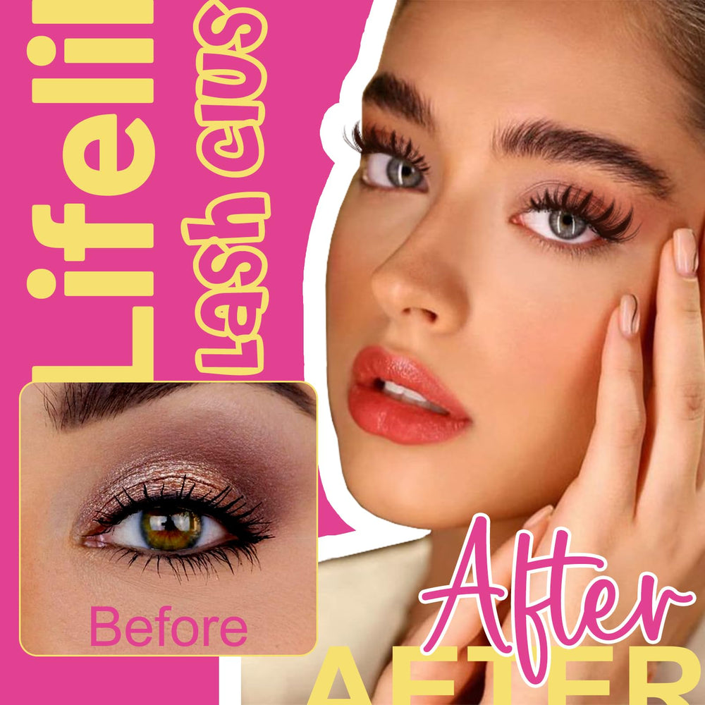 Fowendia Lash Clusters Kit Wanna Be tutorial-step2 shows cluster placement with applicator.